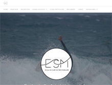 Tablet Screenshot of ecole-surf-mediterranee.com